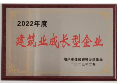 2022建筑业成长型企业